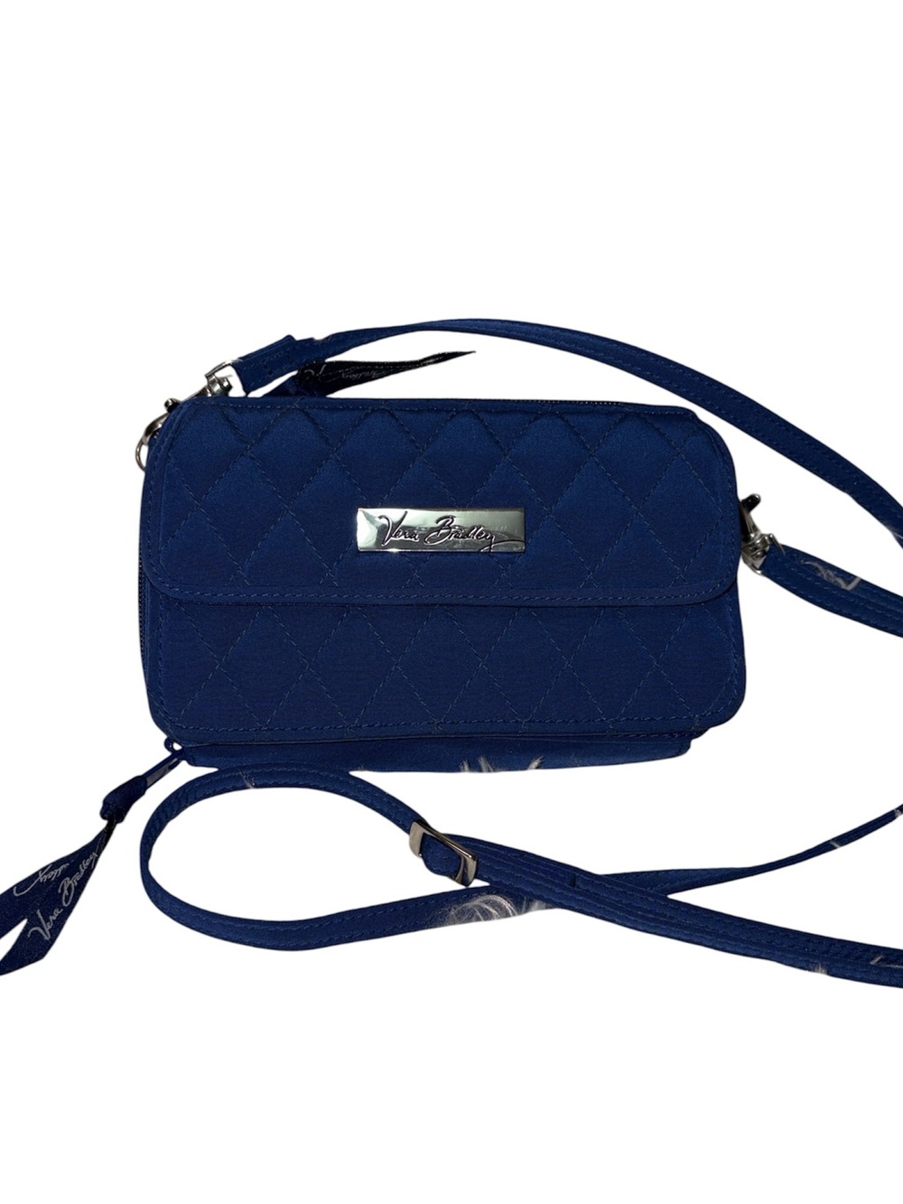 Vera Bradley Blue Wallet or Crossbody Bag with Adjustable Strap